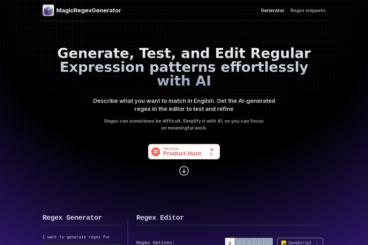 Magic Regex Generator