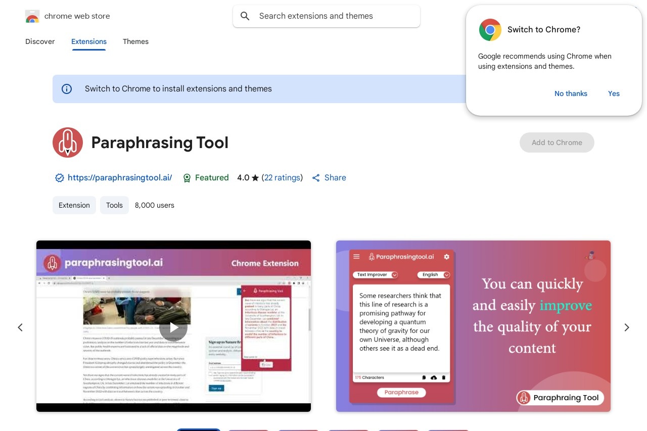 Paraphrasing Tool