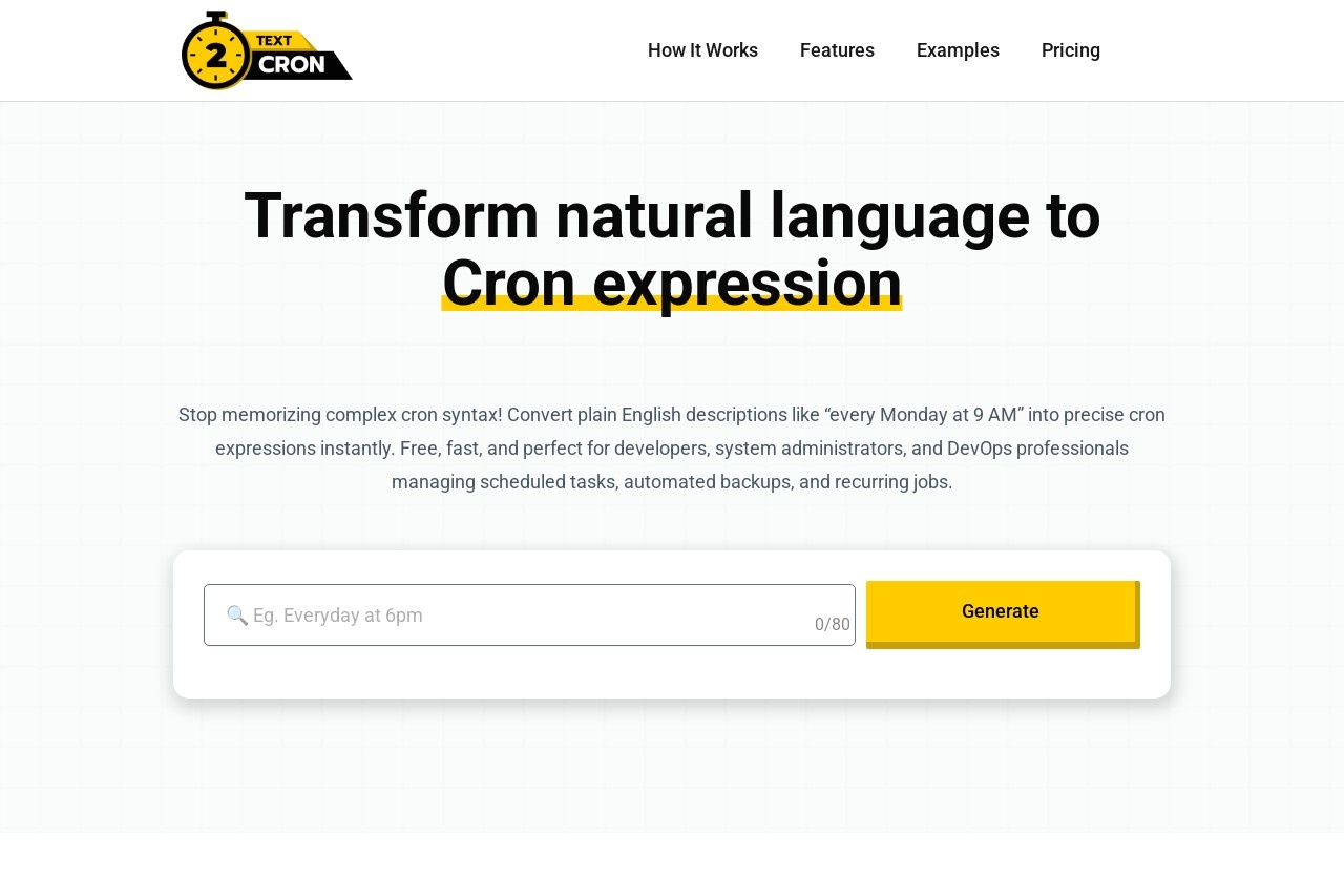 Text2Cron