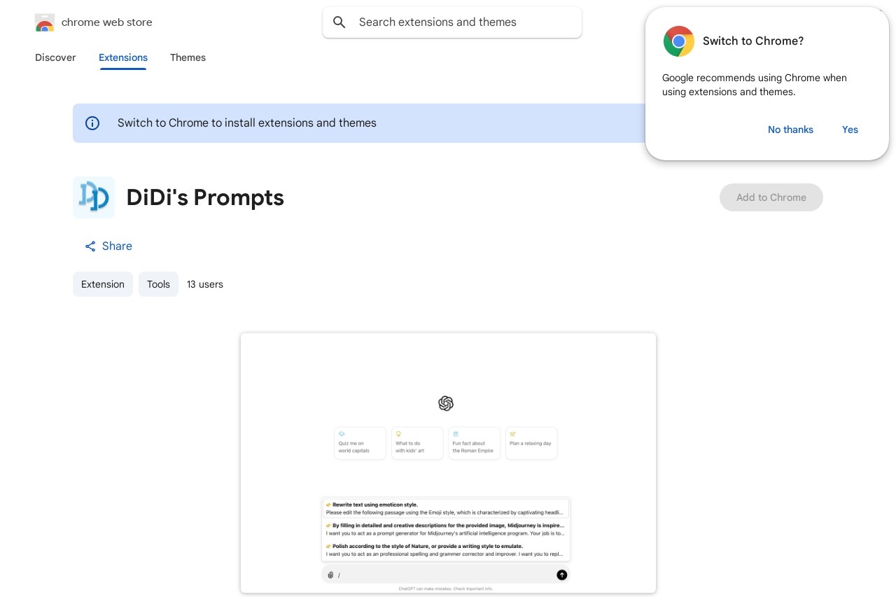 DiDi's Prompts