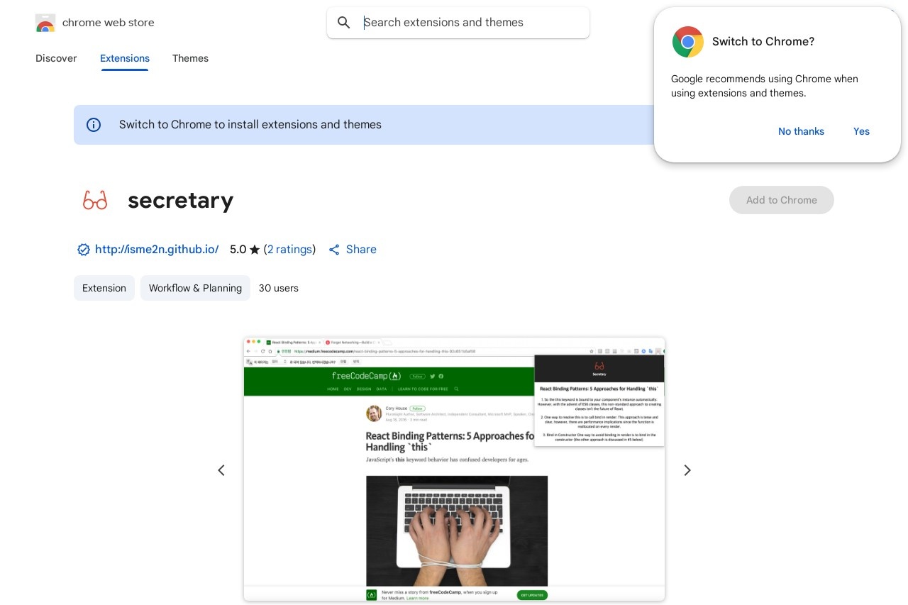 secretary