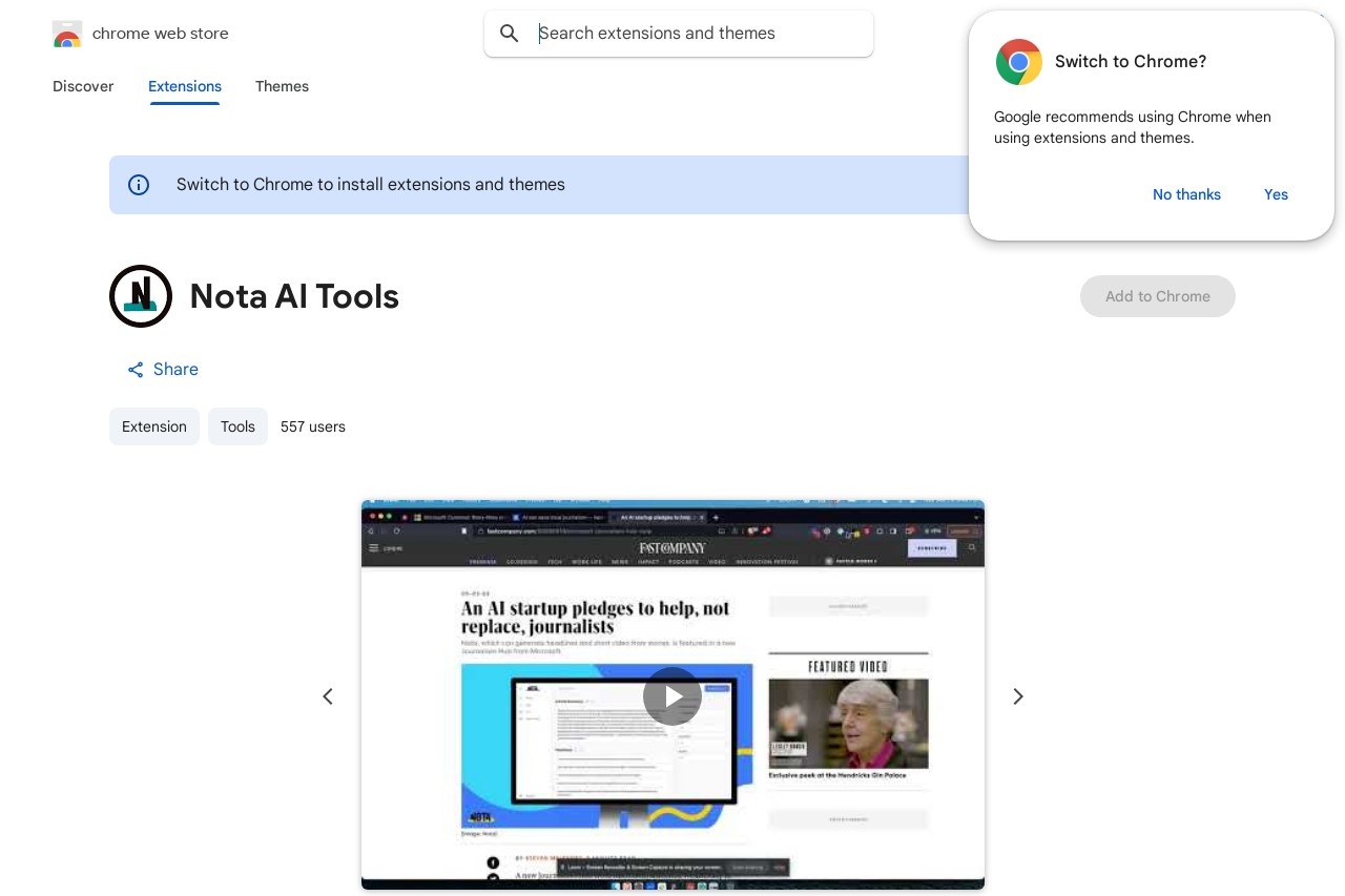 Nota AI Tools