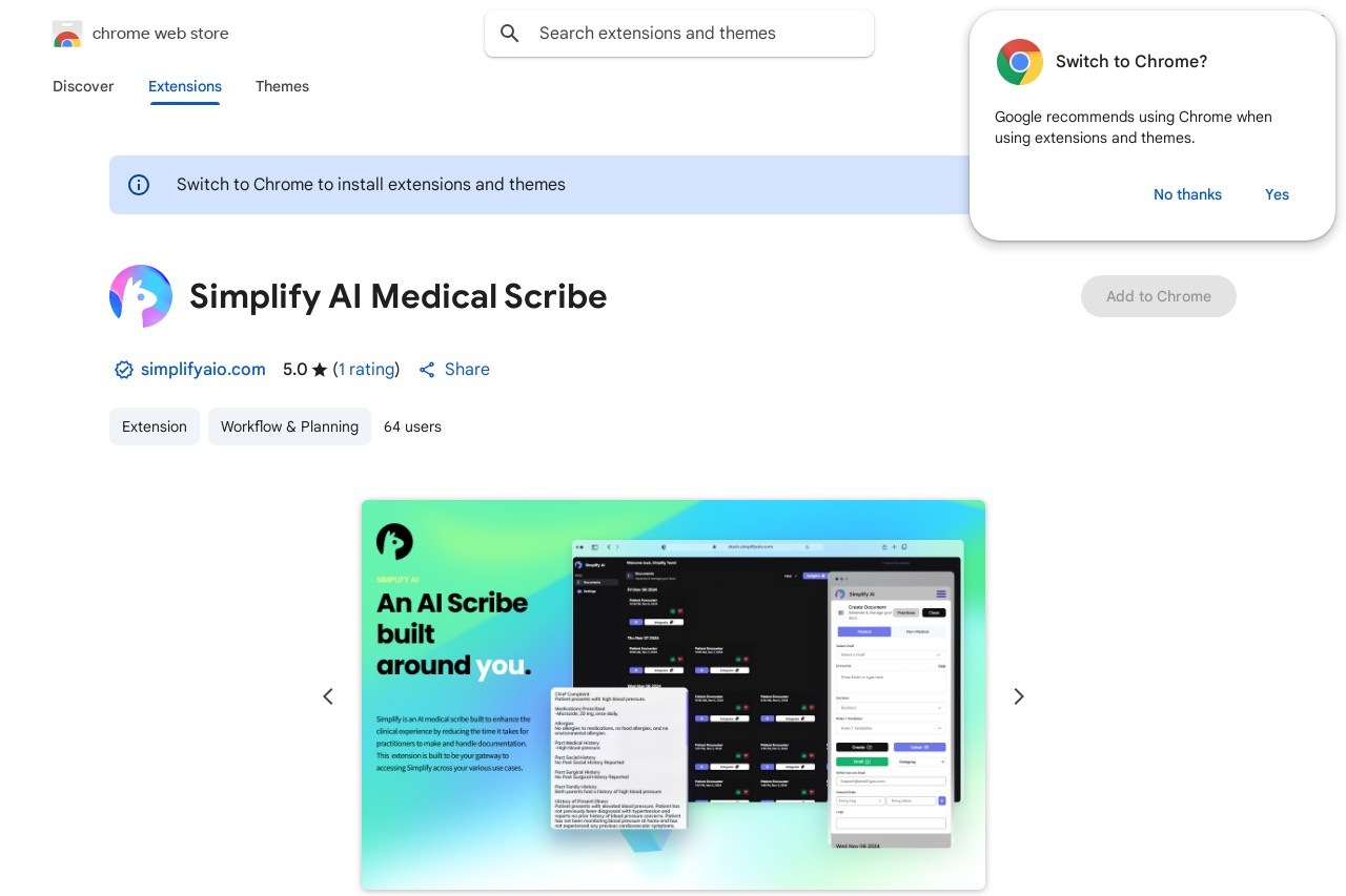 Simplify AI Medical Scribe