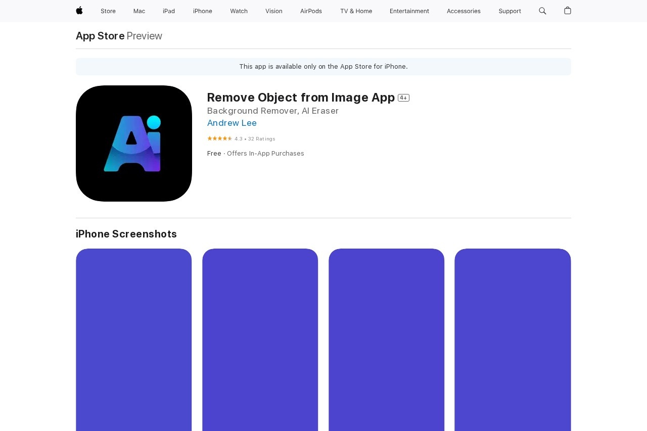 Remove Object from Image App