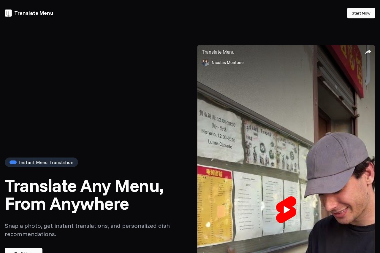 Translate Menu