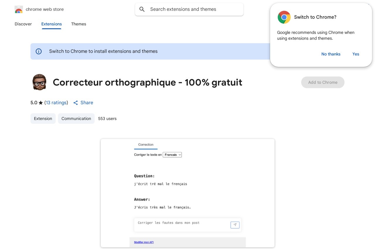 Correcteur orthographique