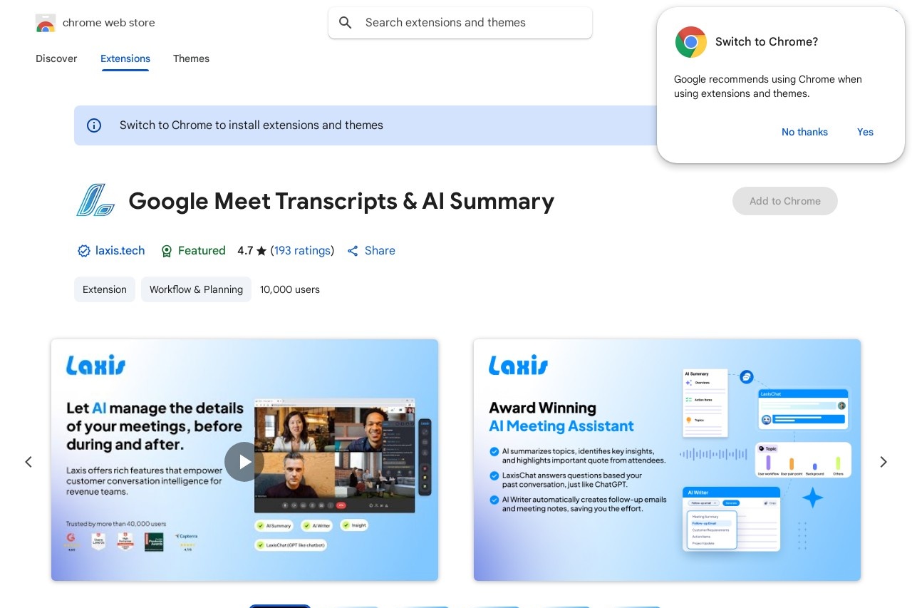 Google Meet Transcripts