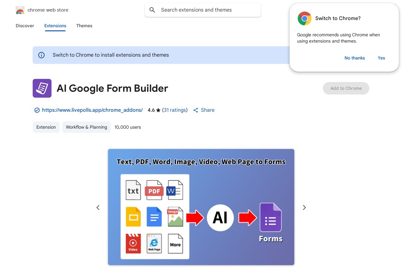 Google Form Builder