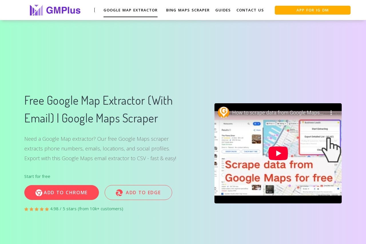 Google Map Extractor