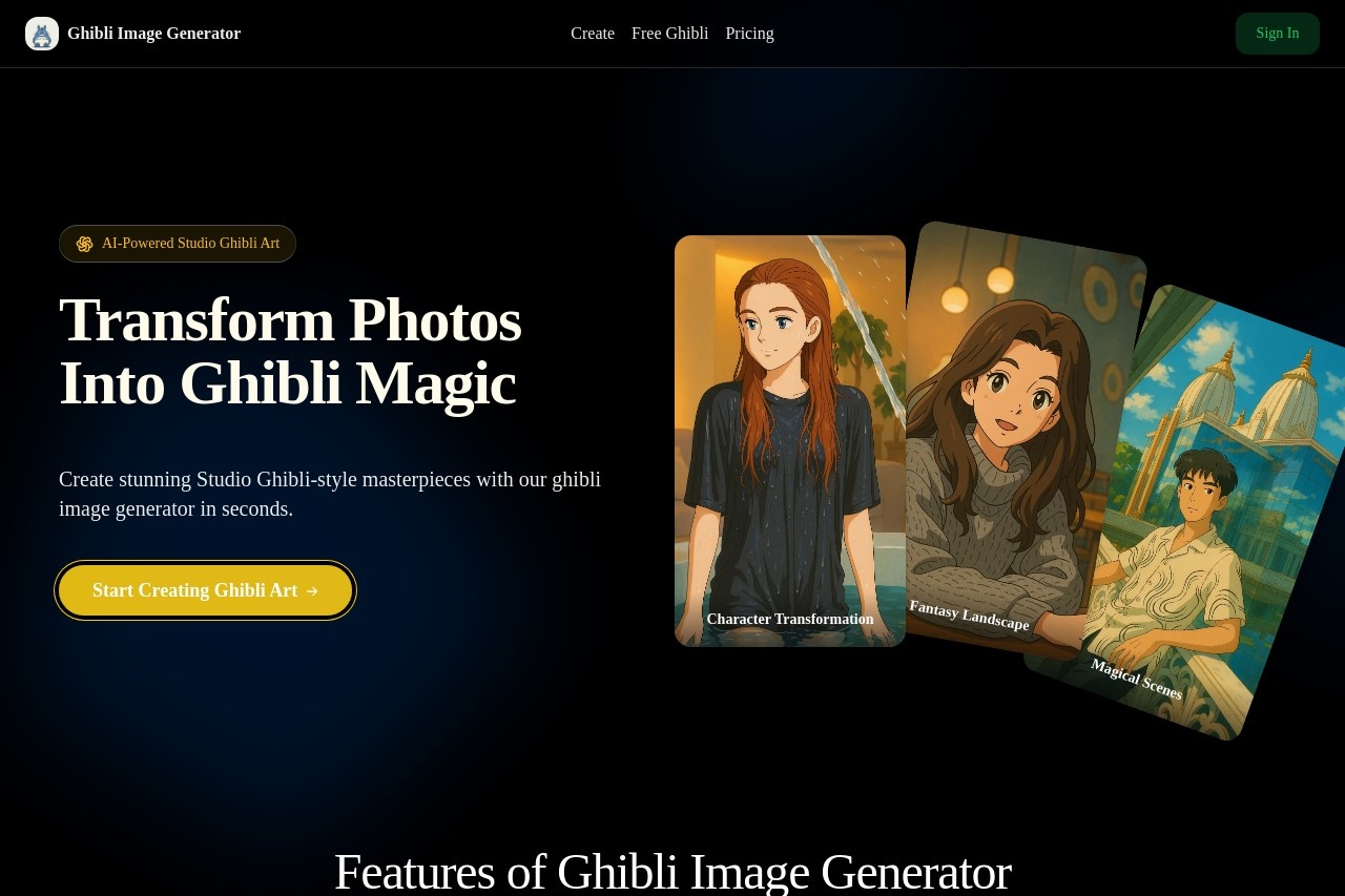 Ghibli Image Generator