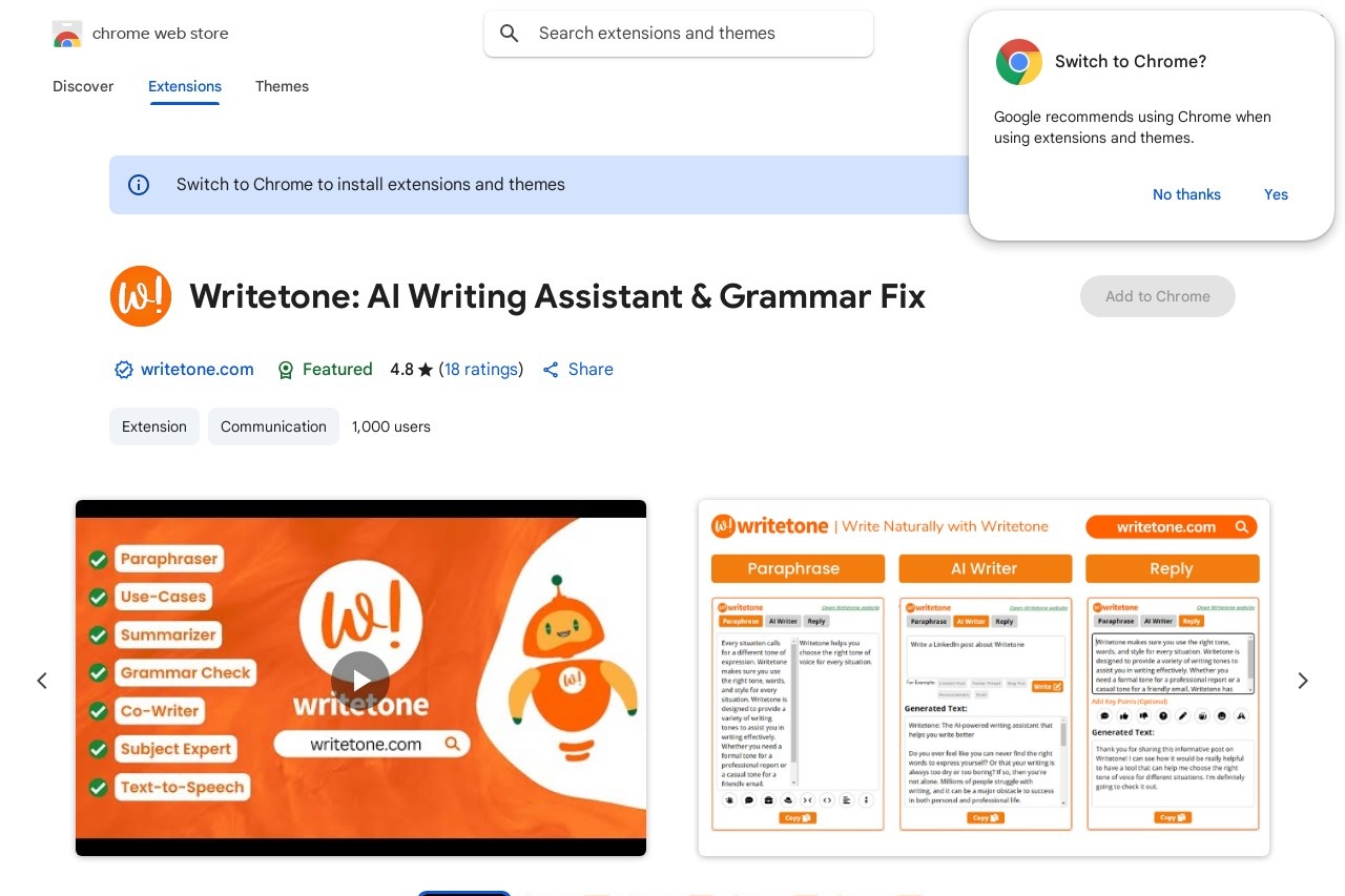 Writetone