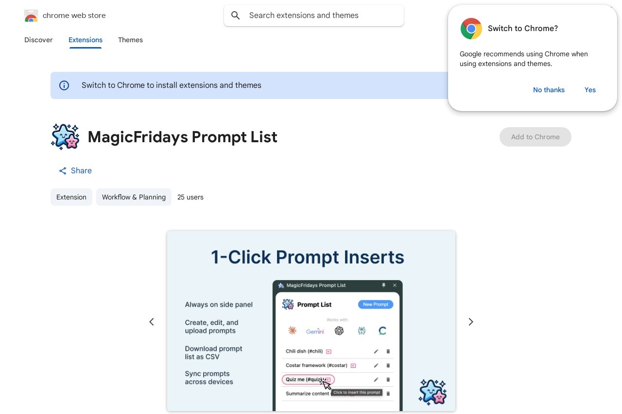 MagicFridays Prompt List