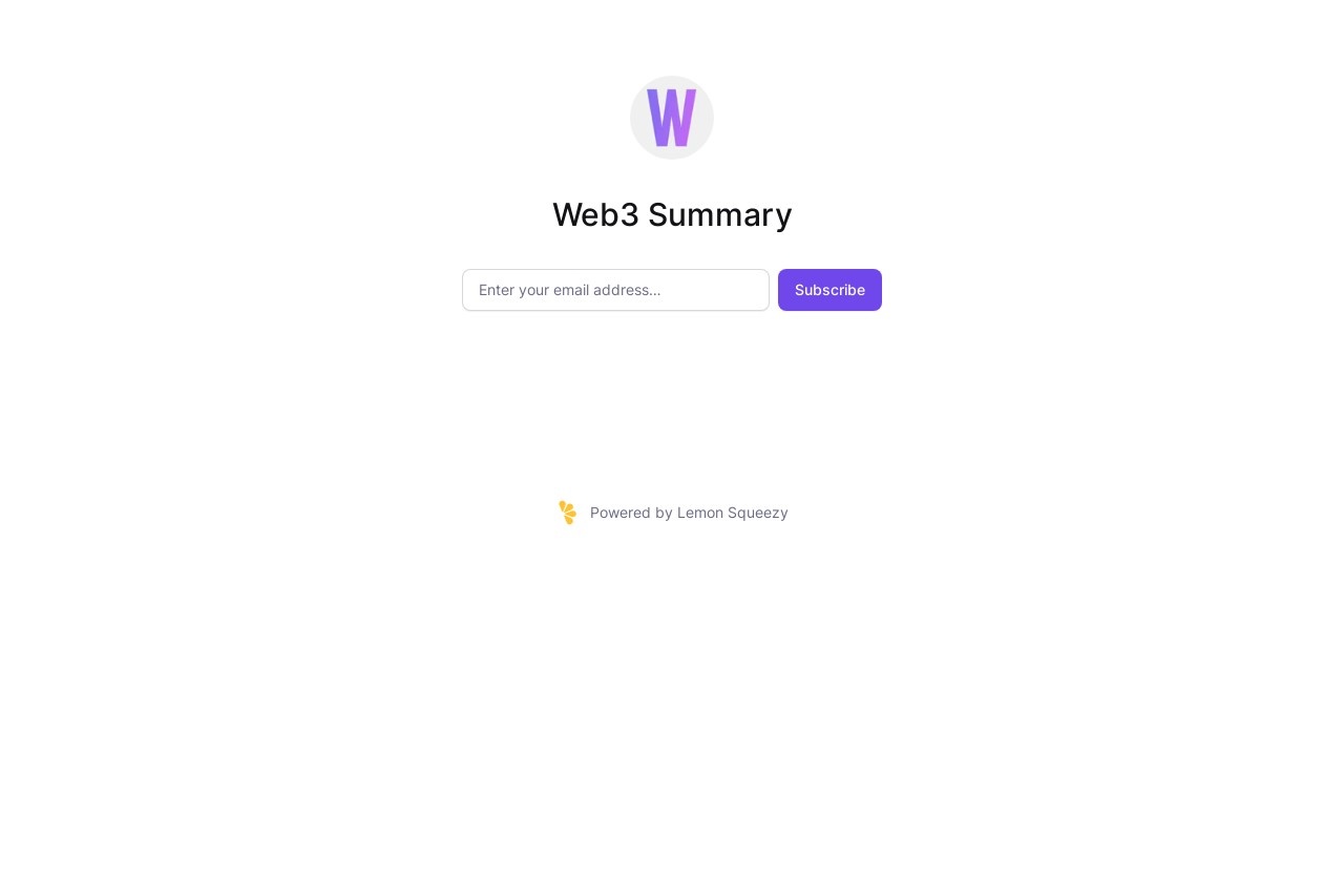 Web3 Summary