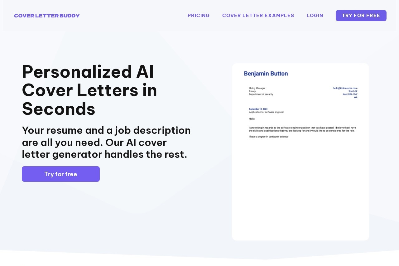 AI Cover Letter