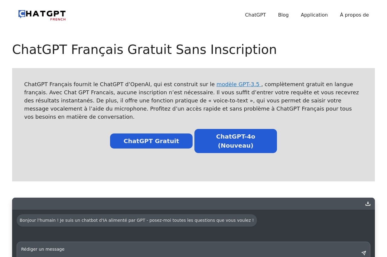 ChatGPT Français