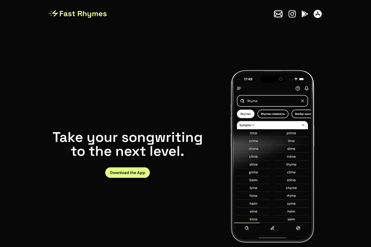 Fast Rhymes
