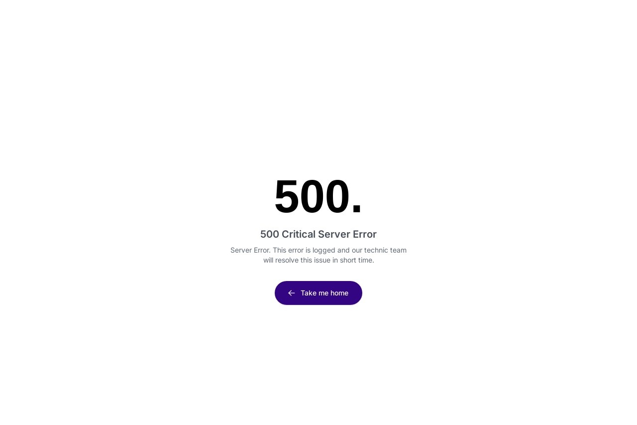 500 Server Error