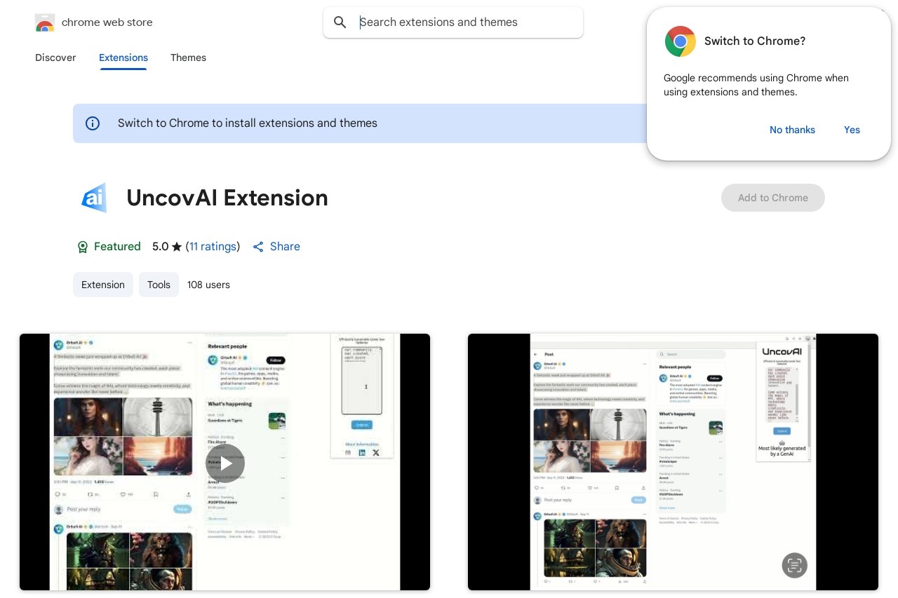 UncovAI Extension