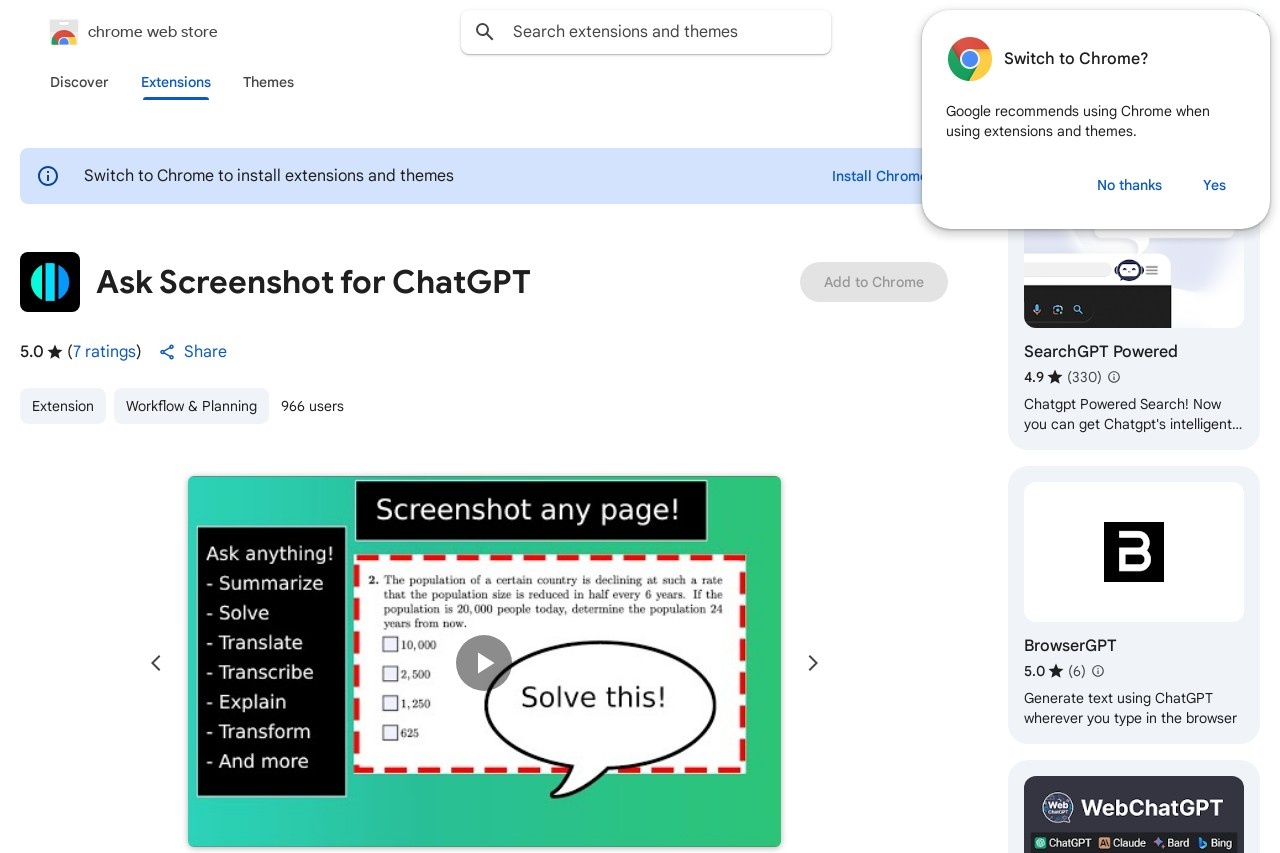Ask Screenshot for ChatGPT