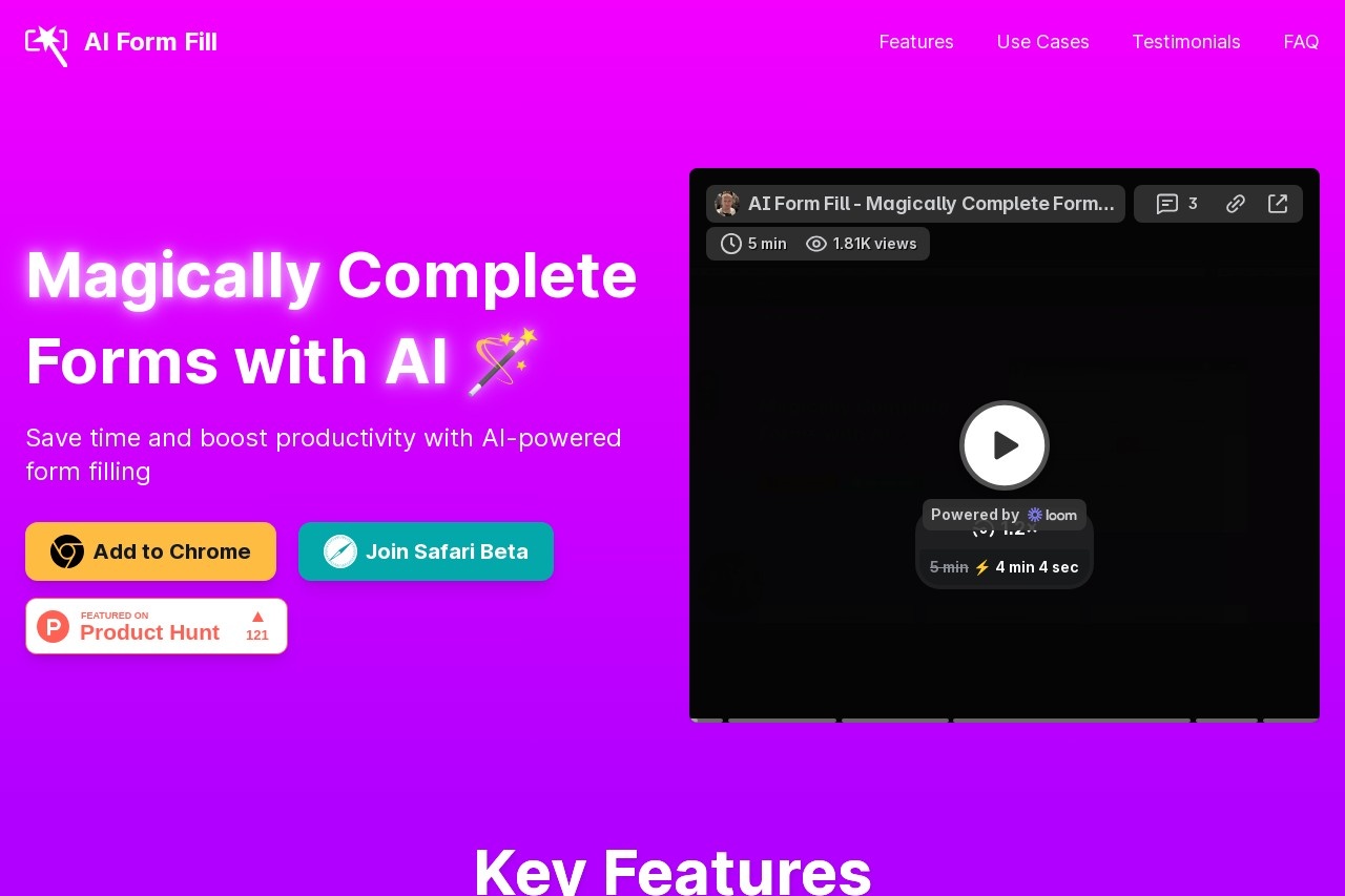 AI Form Fill