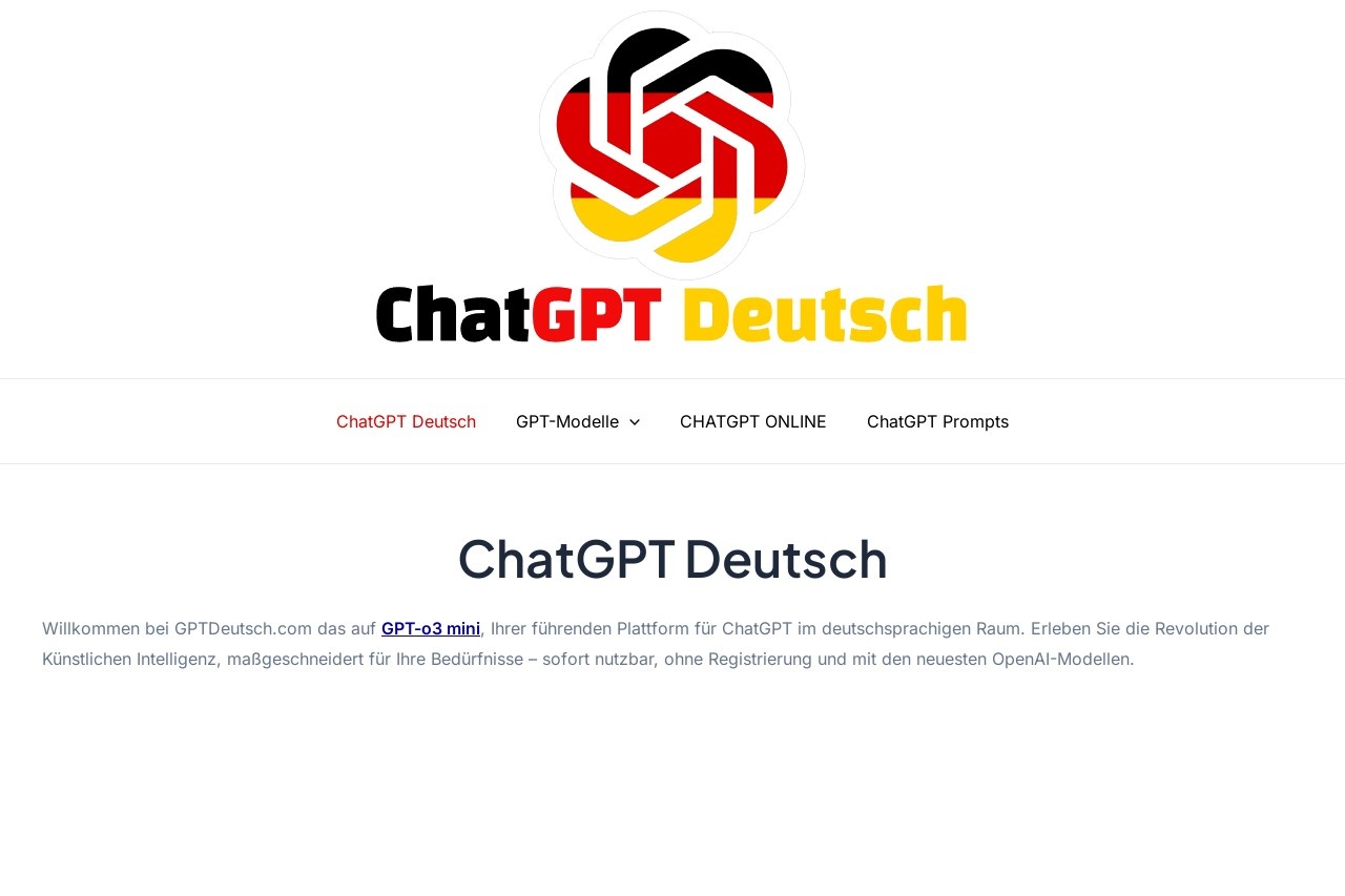 ChatGPT Deutsch
