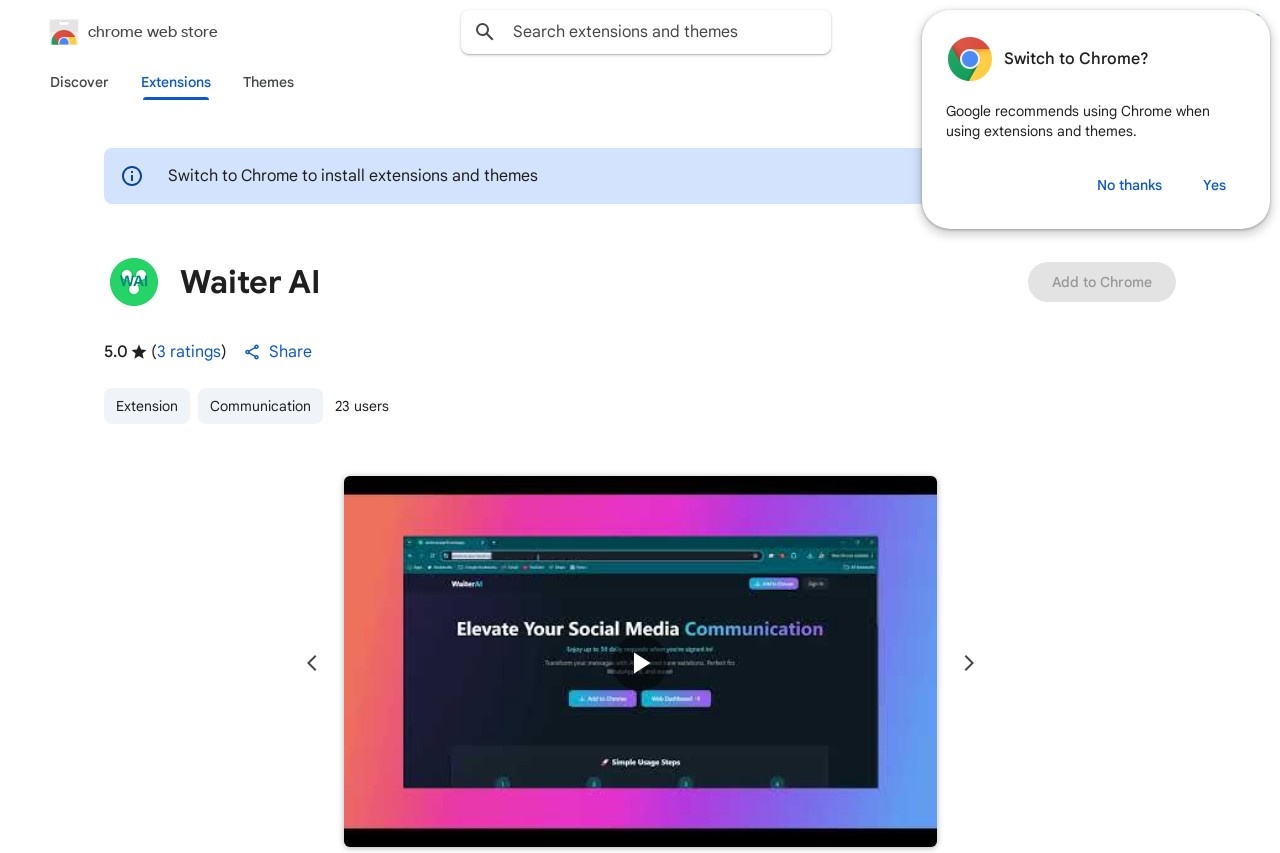 Waiter AI