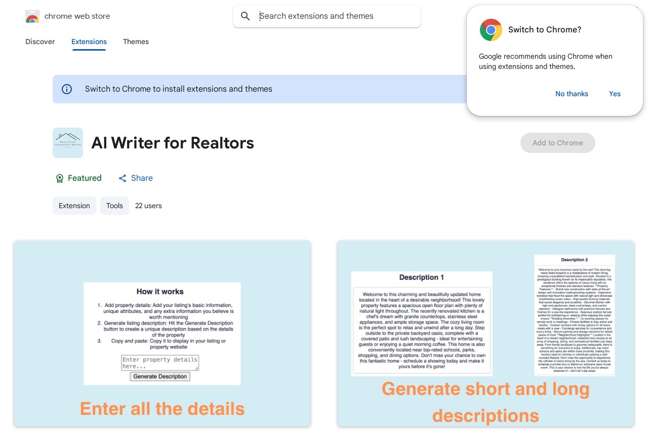 AI Writer for Realtors
