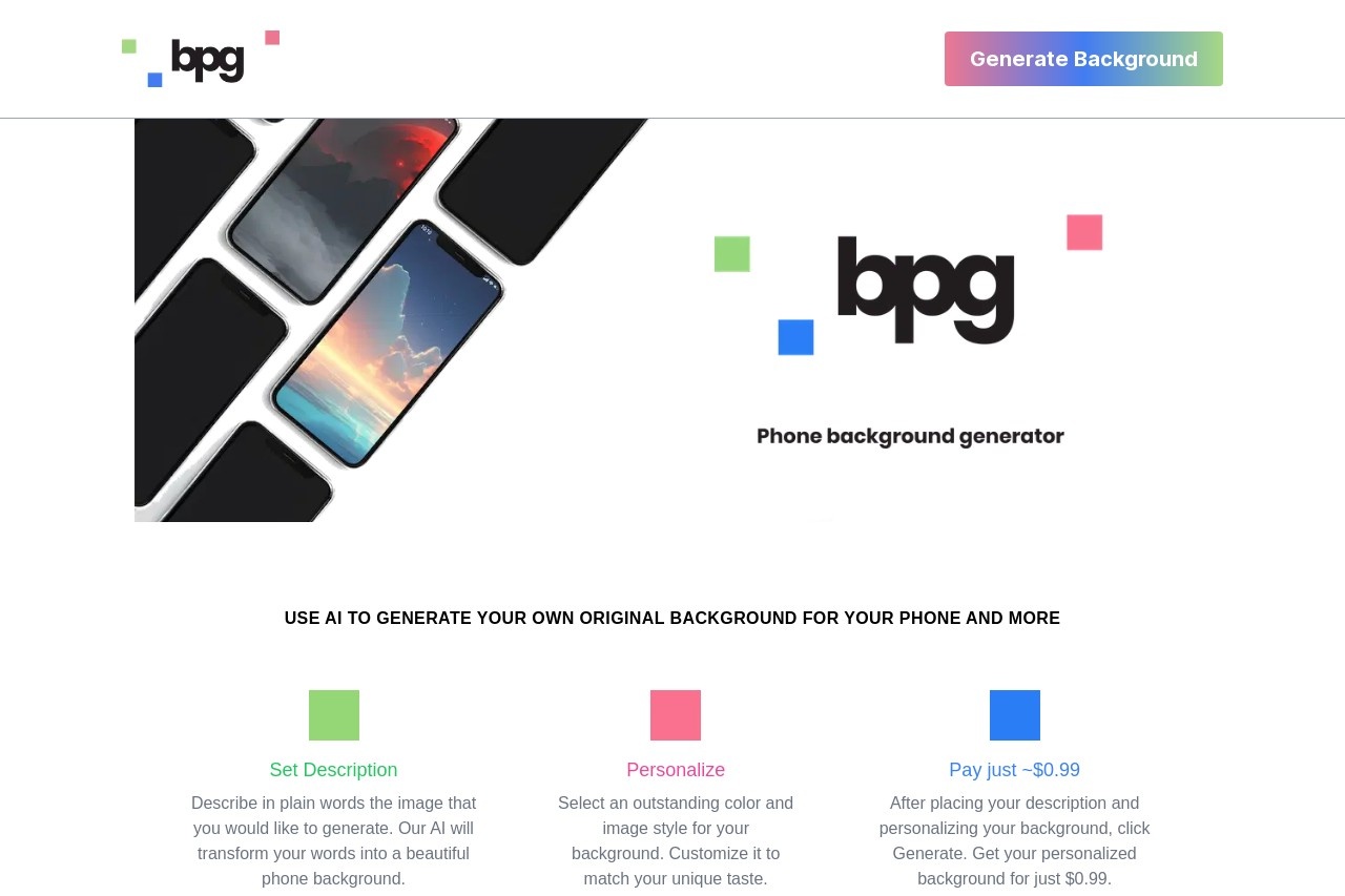 AI Phone Background Generator