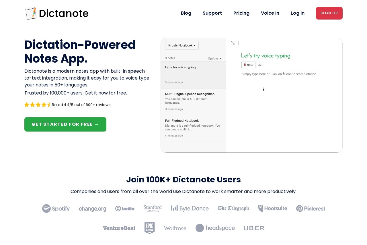 Dictanote