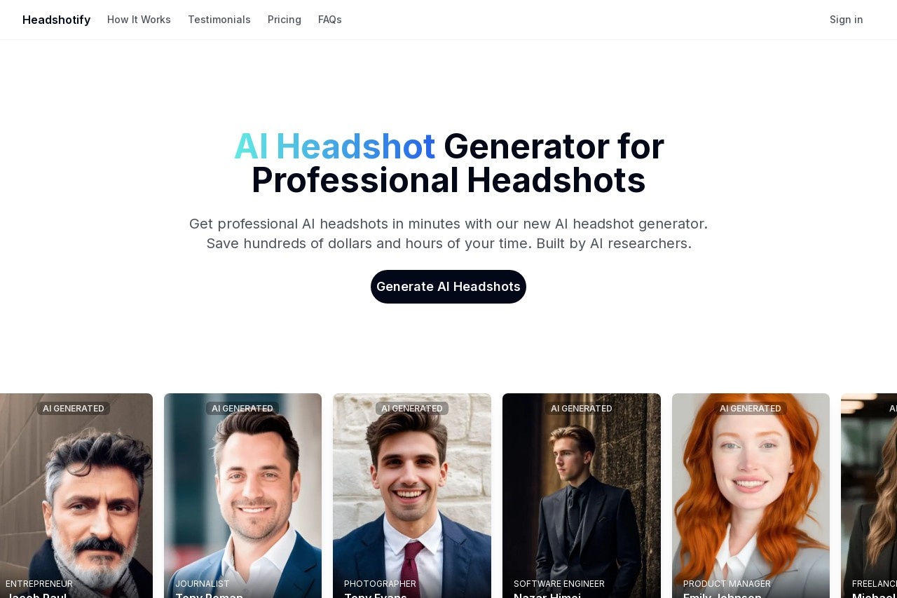 HeadshotifyAI