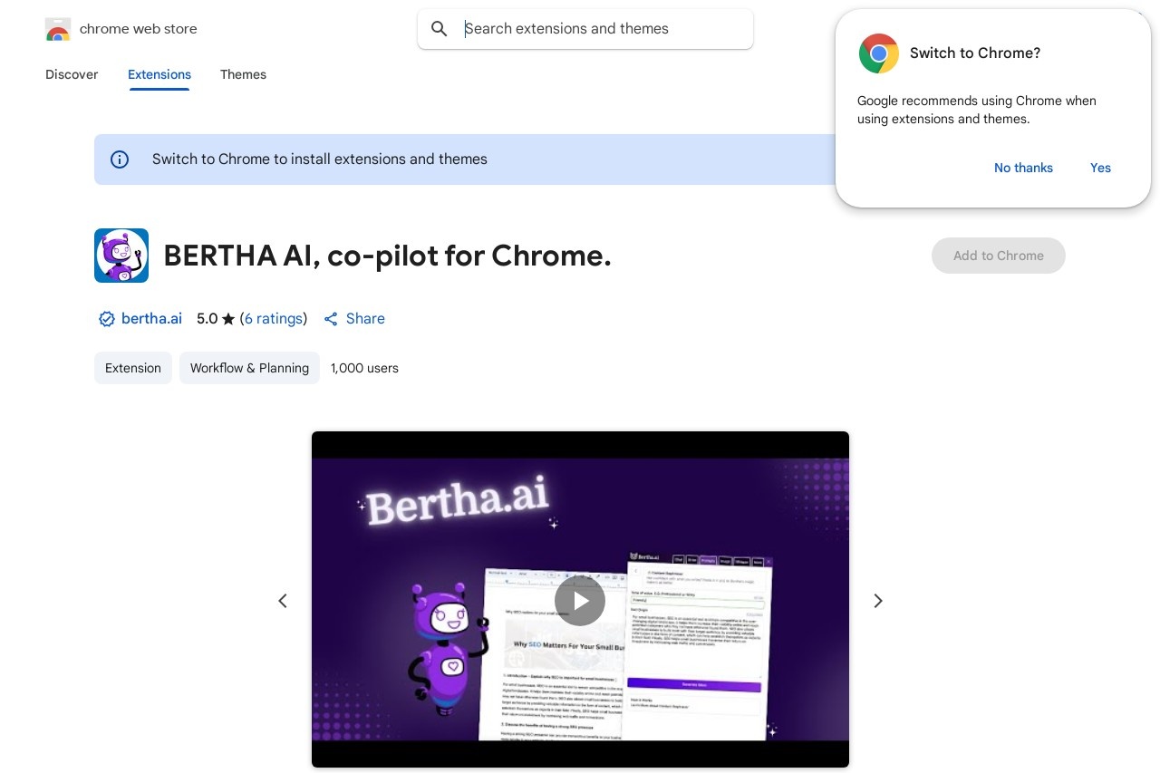 BERTHA AI