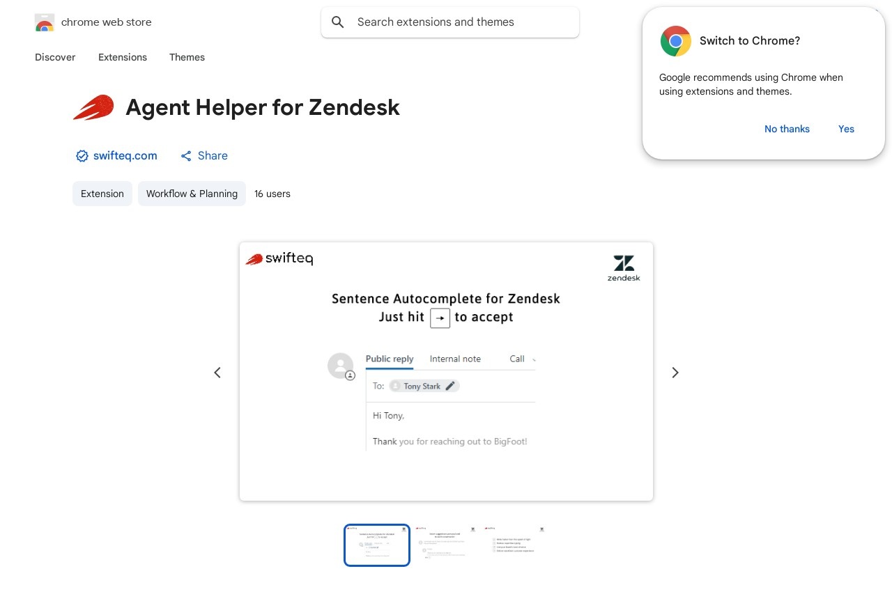 Agent Helper for Zendesk