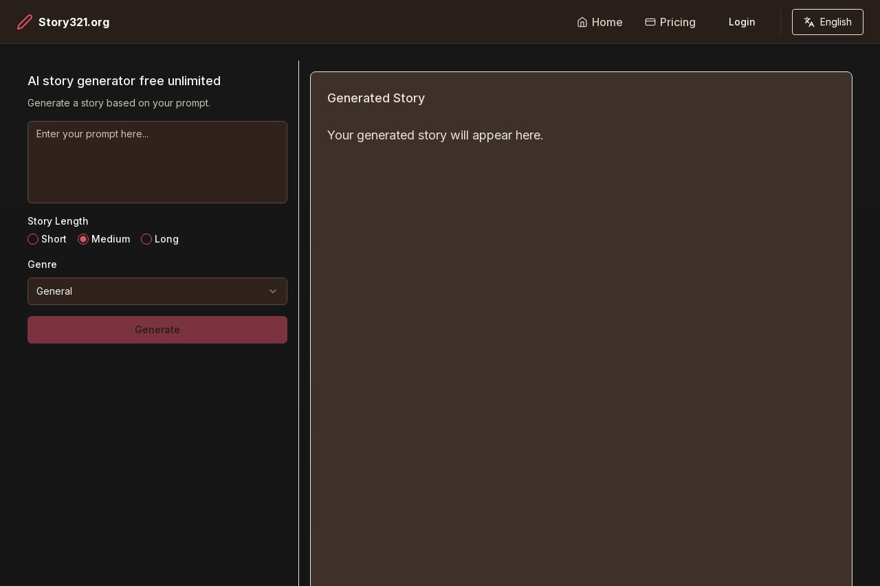 AI story generator