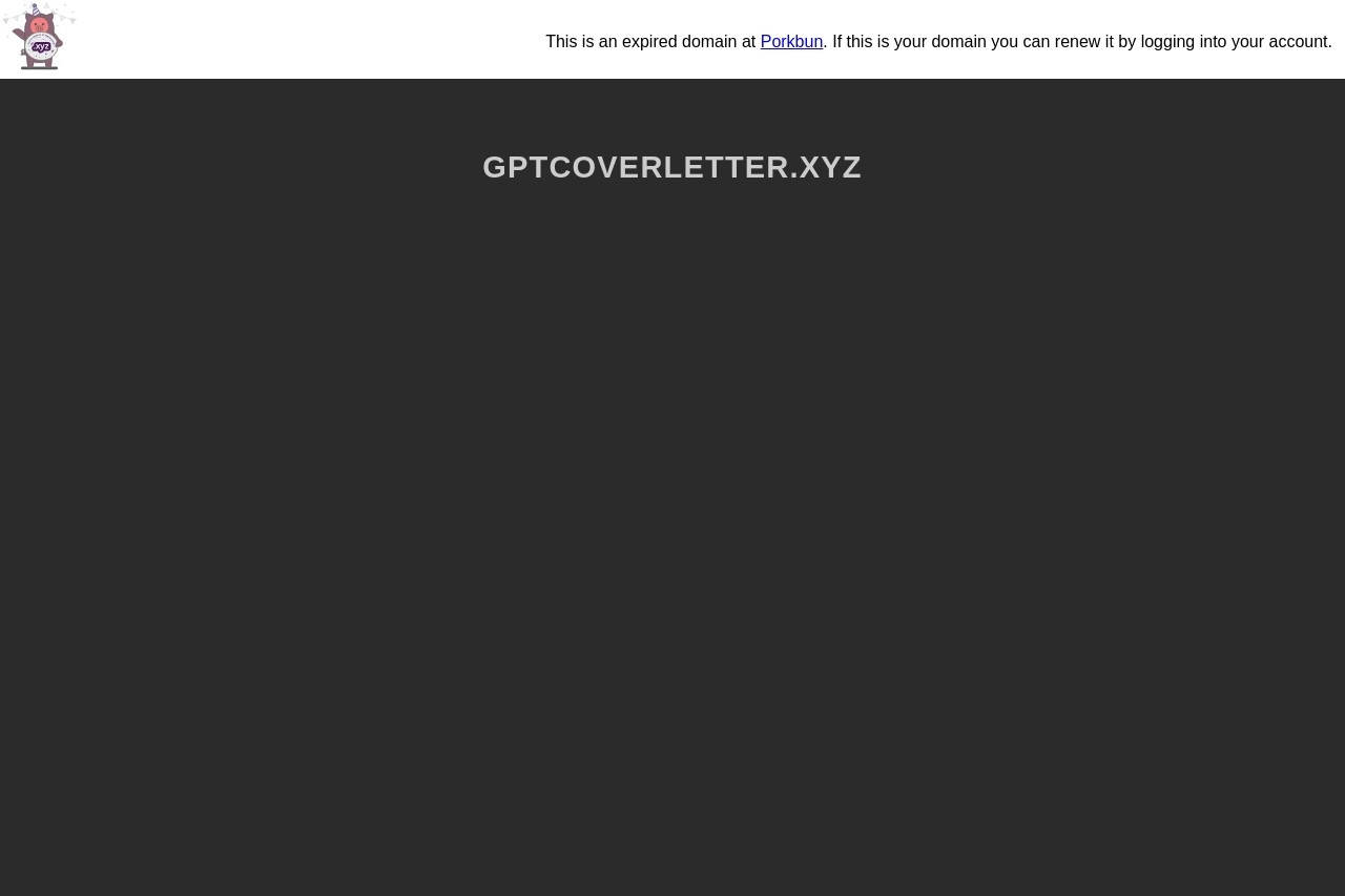 GPT Cover Letter