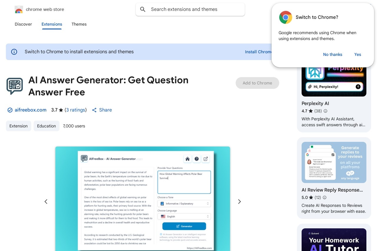 AI Answer Generator