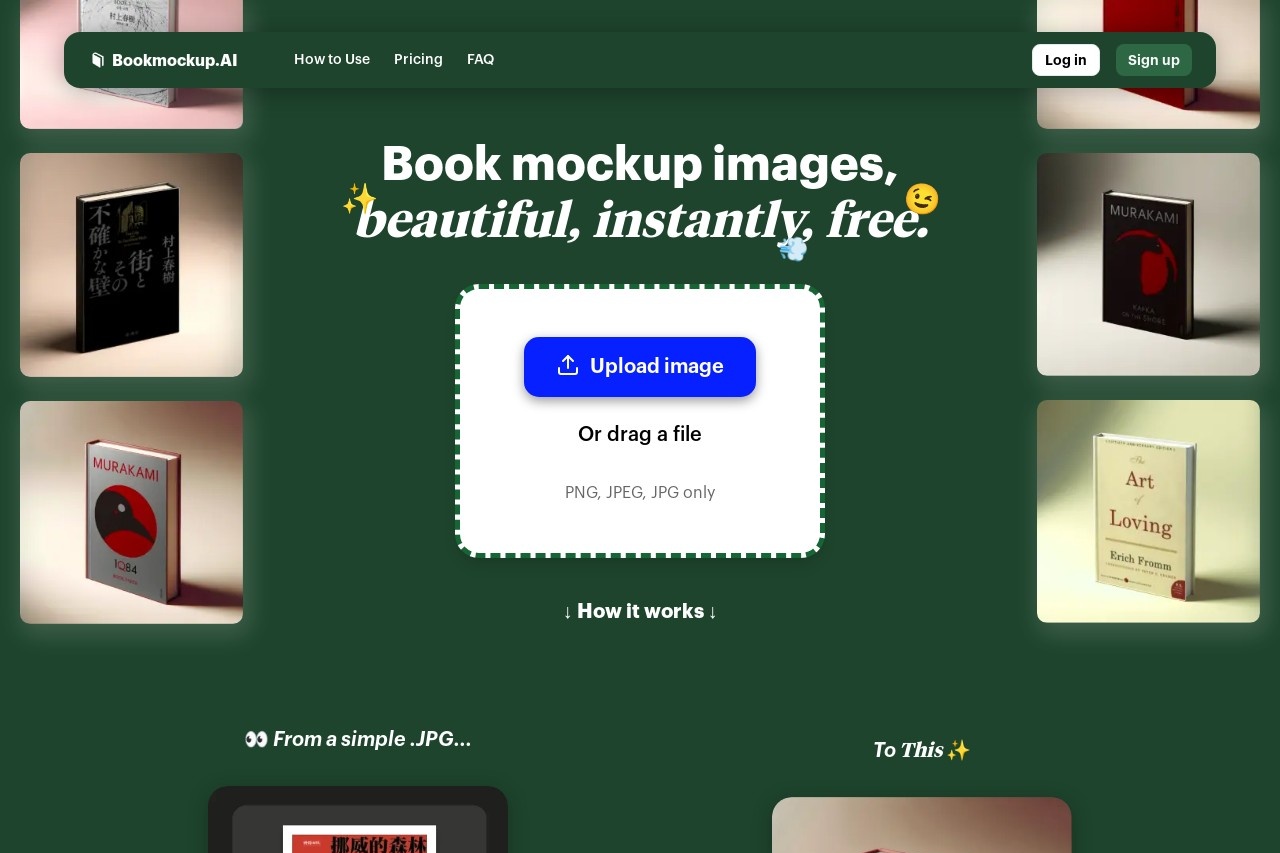 Book mockup AI