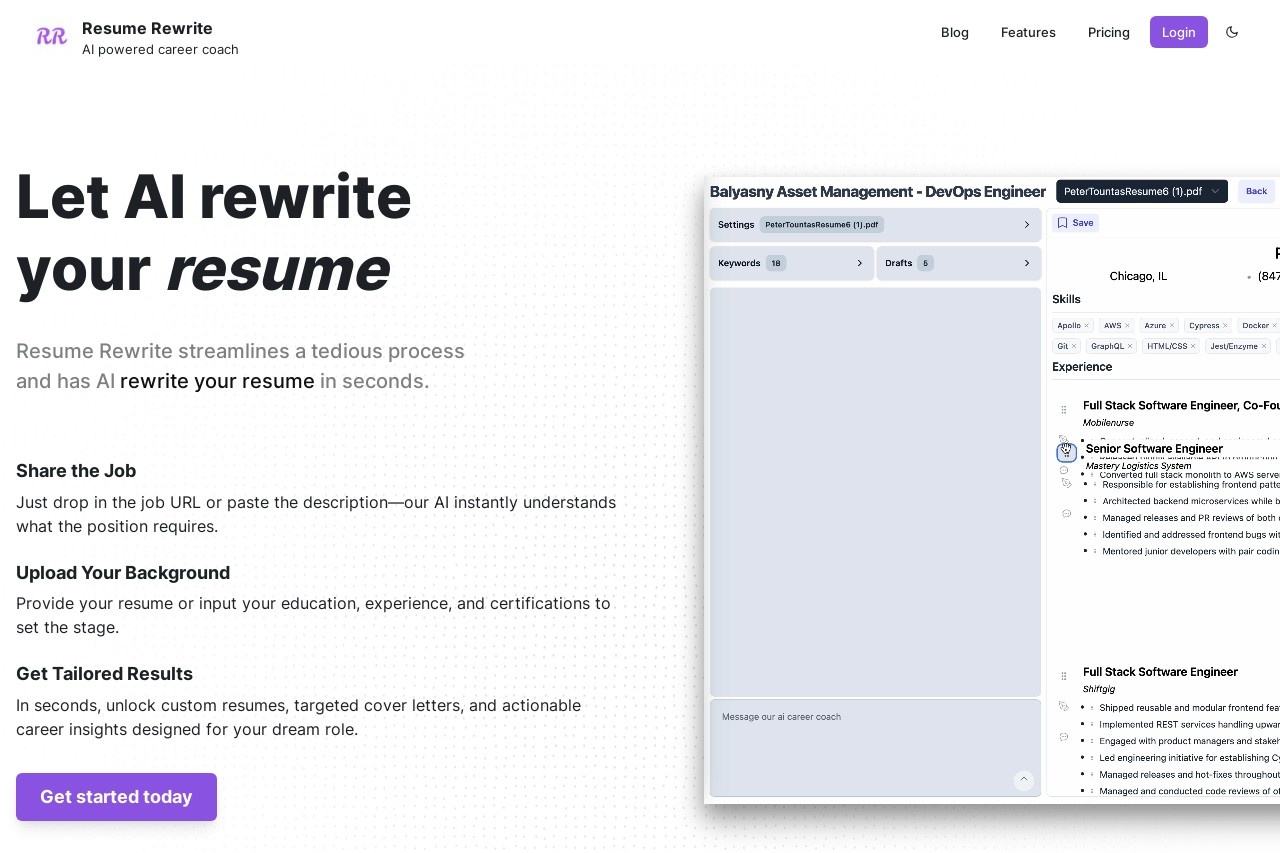 Resume Rewrite
