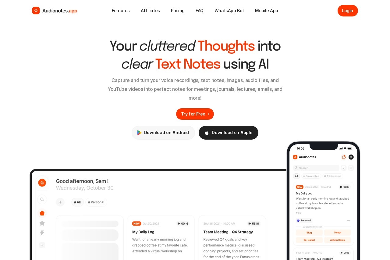 Audionotes
