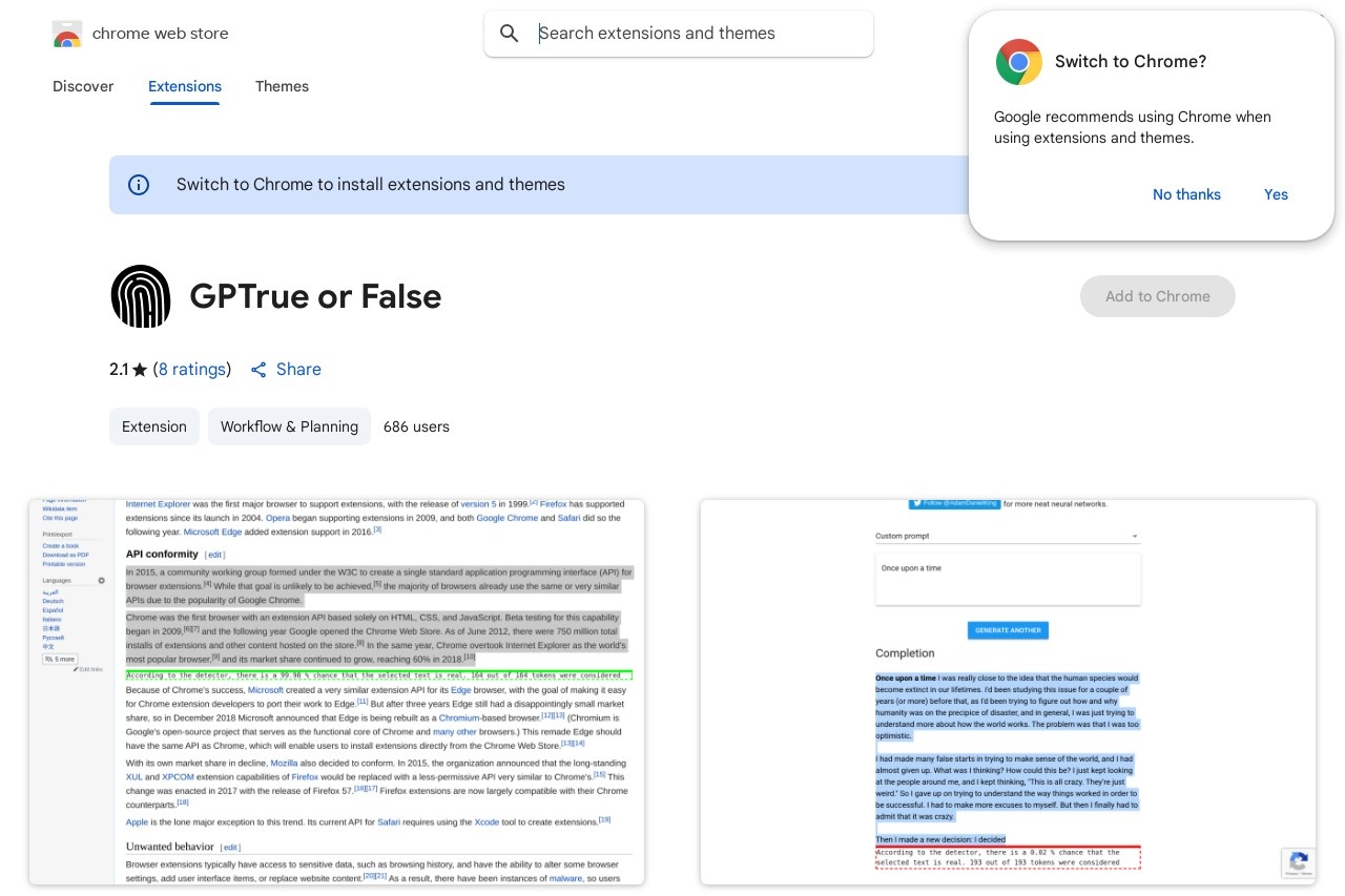 GPTrue or False