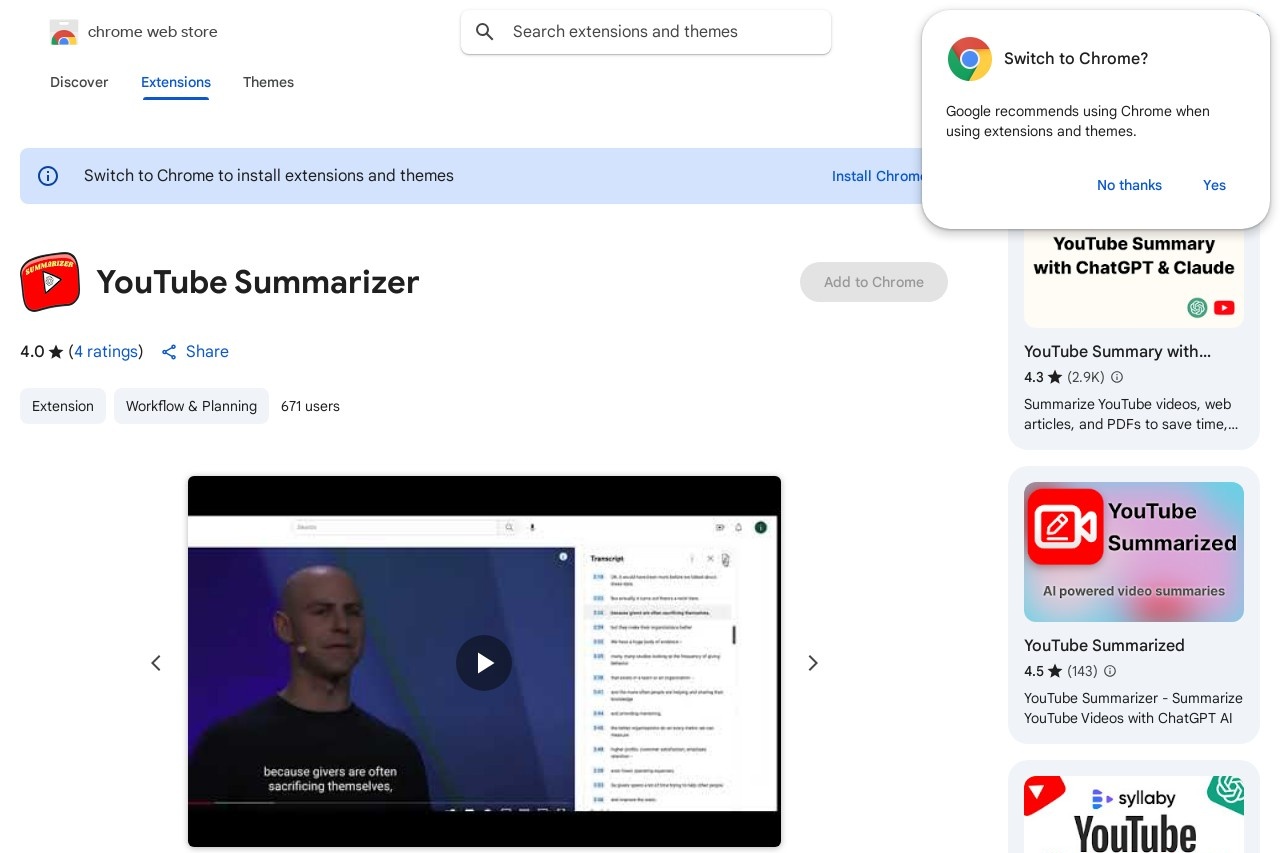 YouTube Summarizer