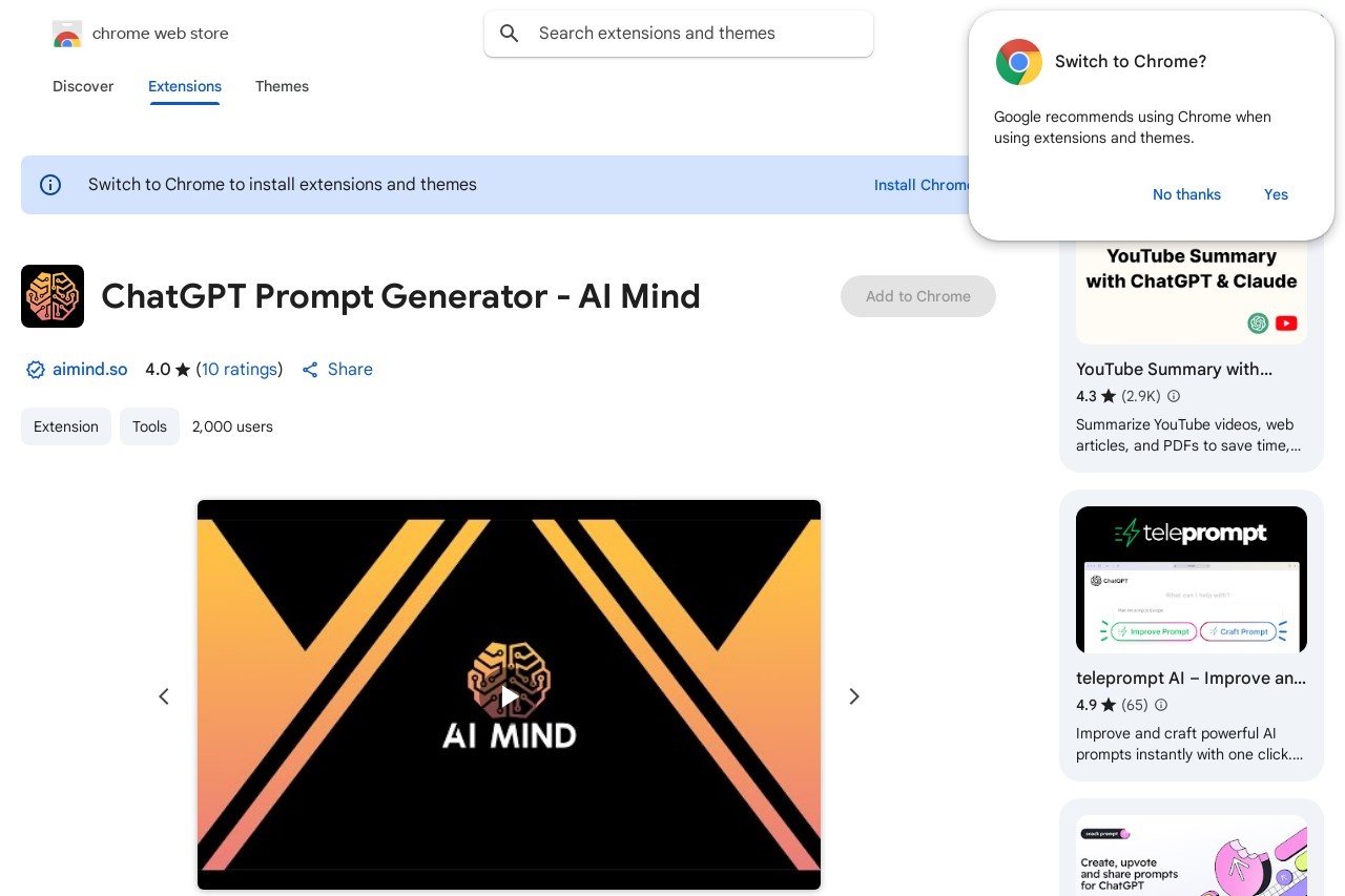ChatGPT Prompt Generator
