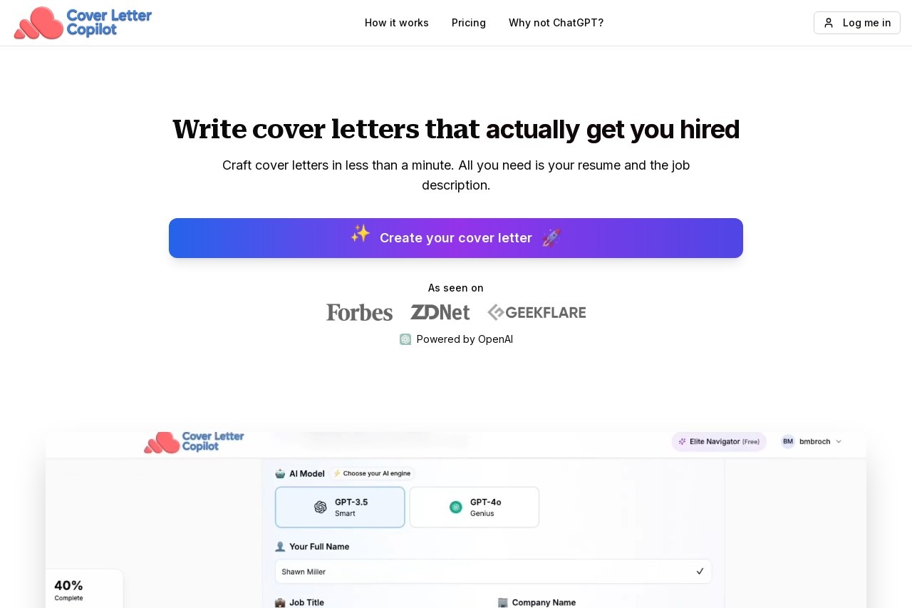 Cover Letter Copilot