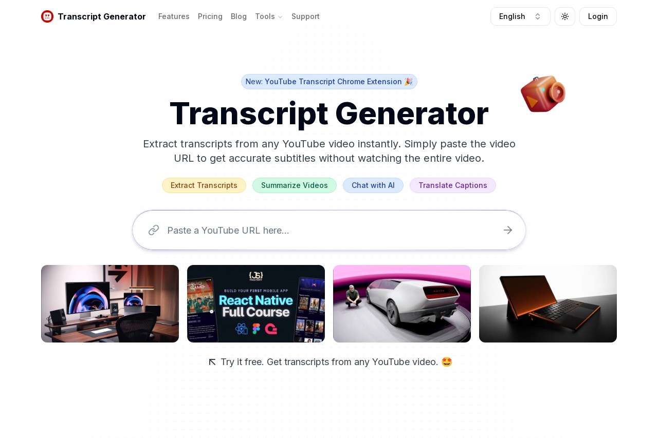 Transcript Generator