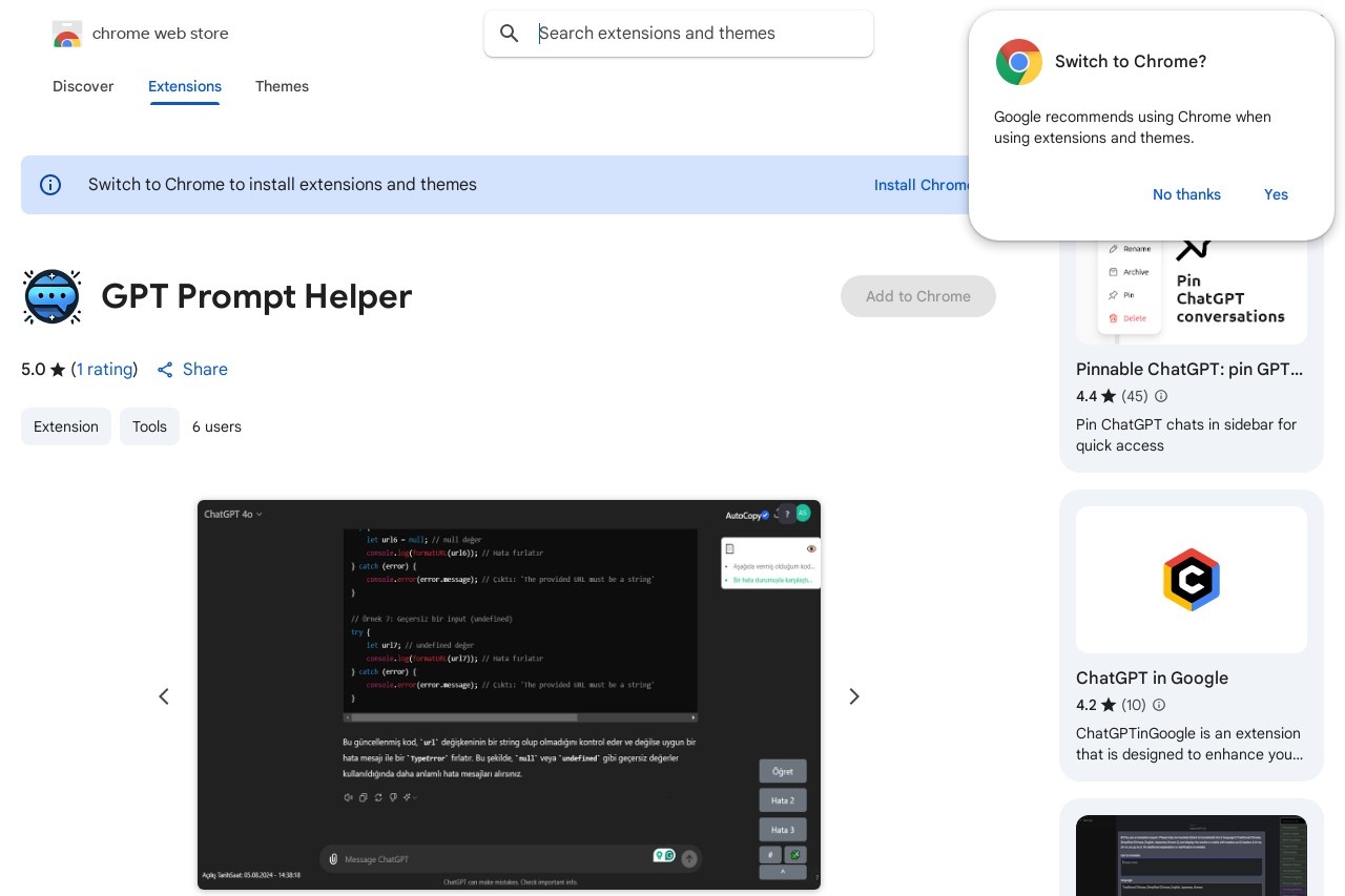 GPT Prompt Helper