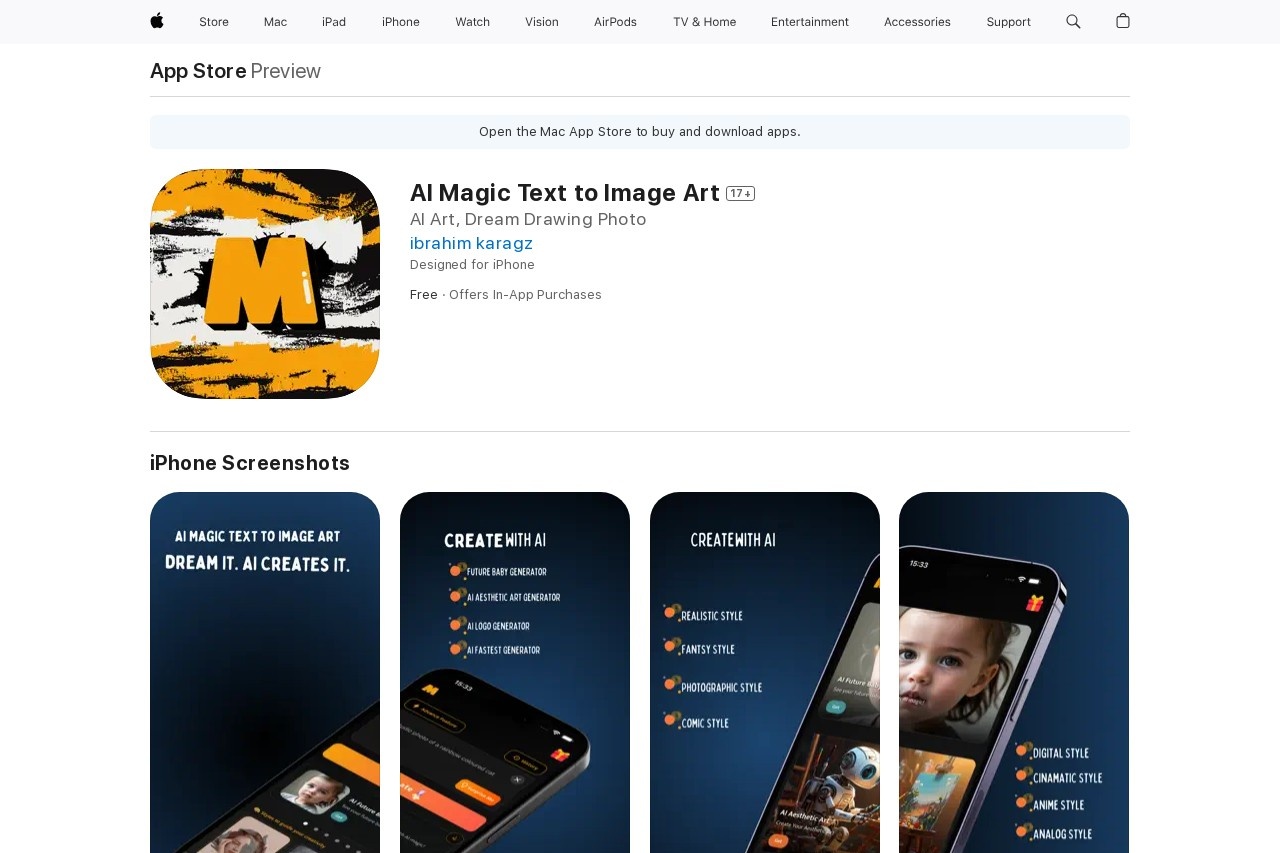 AI Magic Text to Image Art