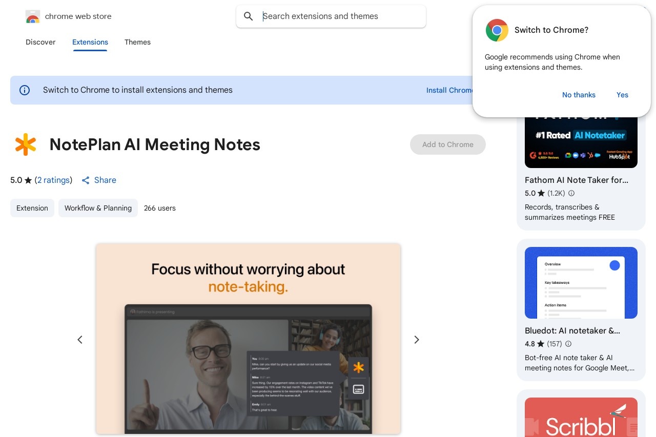 NotePlan AI Meeting Notes