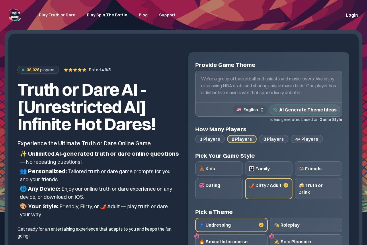 Truth or Dare AI