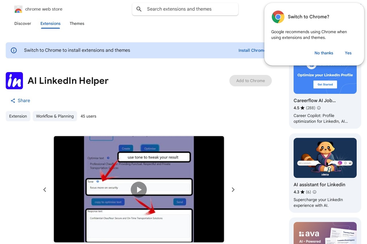 AI LinkedIn Helper