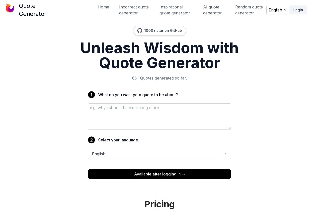 Quote Generator