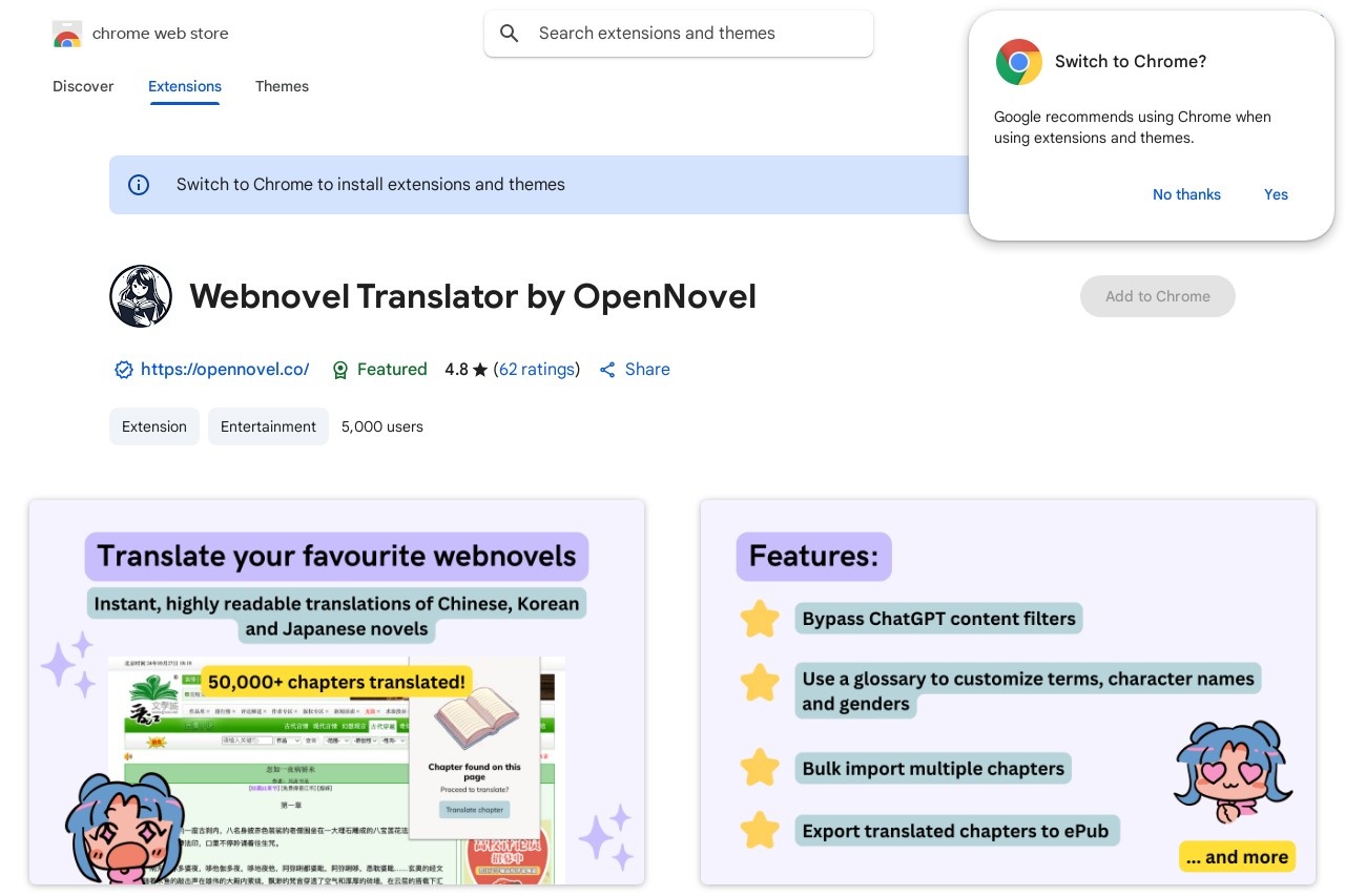 Webnovel Translator